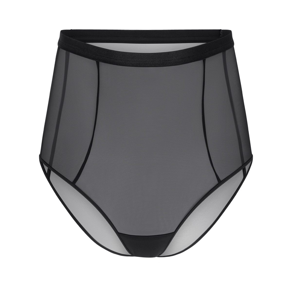 High waist full bottom mesh panty — Joshua Atelier