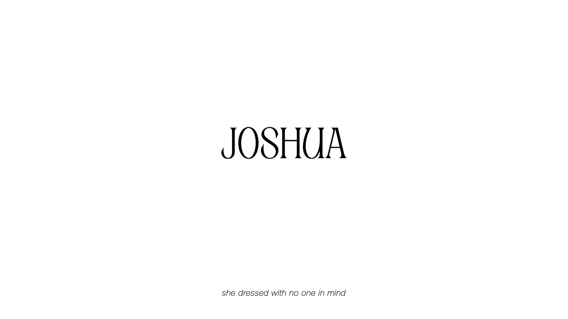 Joshua Website